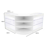 Comptoirs de Vente à LED Ensemble Apollo - Blanc LM60, 2 x K900