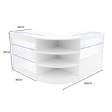 Comptoirs de Vente à LED Ensemble Calliope - Blanc LM60, K900, C900