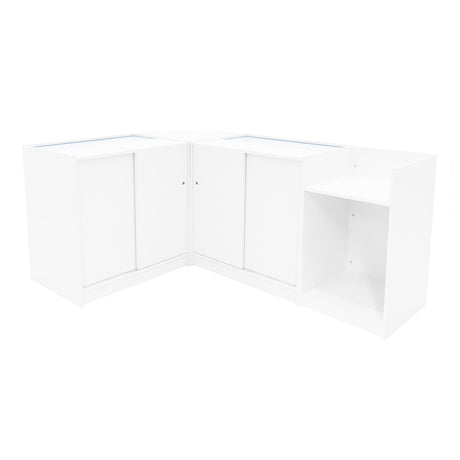 Comptoirs de Vente à LED Ensemble Luna - Blanc CM60, 2 x B900, TB60