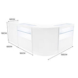 Comptoirs de Vente à LED Ensemble Phoenix - Blanc CM60, 2 x C900, TB60