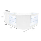 Comptoirs de Vente à LED Ensemble Aries - Blanc CM60, TB60, 2 x K900
