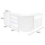 Comptoirs de Vente à LED Ensemble Polaris - Blanc CM60, K900, B900, TB60