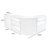 Comptoirs de Vente à LED Ensemble Vega - Blanc CM60, K900, C900, TB60