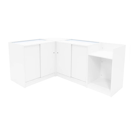 Comptoirs de Vente à LED Ensemble Eclipse - Blanc LM60, 2 x C900, TB60