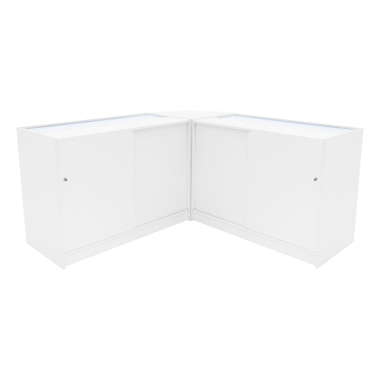 Comptoirs de Vente à LED Ensemble Iris - Blanc CM60, 2 x B1200
