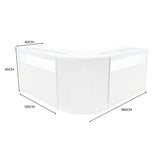 Comptoirs de Vente à LED Ensemble Iris - Blanc CM60, 2 x B1200