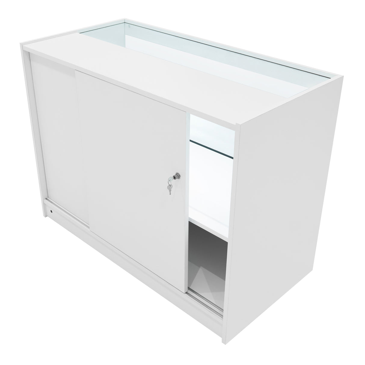 Comptoirs de Vente à LED Ensemble Selene - Blanc CM60, 2 x C1200