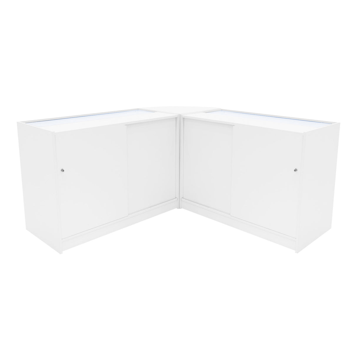 Comptoirs de Vente à LED Ensemble Selene - Blanc CM60, 2 x C1200