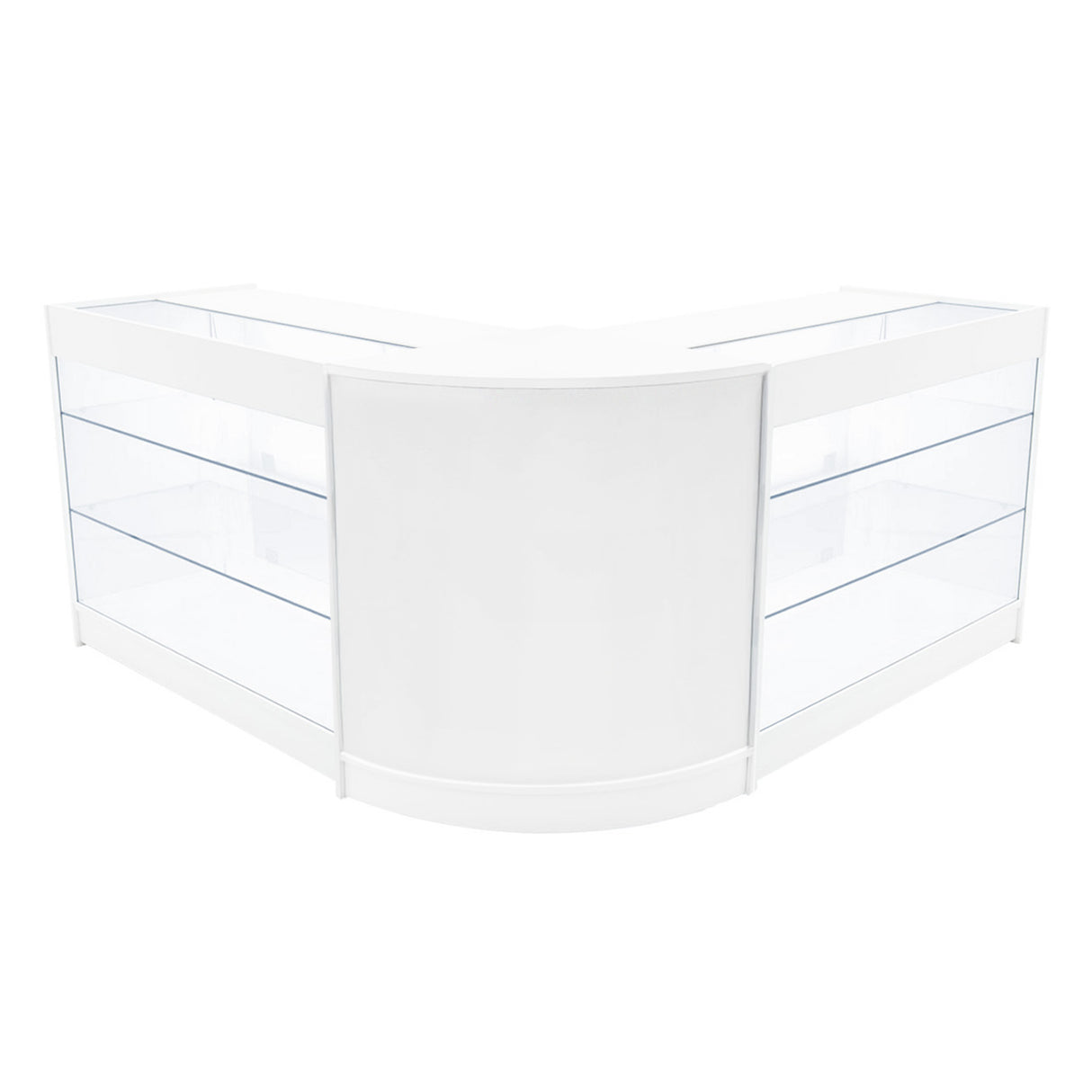 Comptoirs de Vente à LED Ensemble Helios - Blanc CM60, 2 x K1200