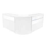 Comptoirs de Vente à LED Ensemble Adonis - Blanc CM60, B1200, C1200