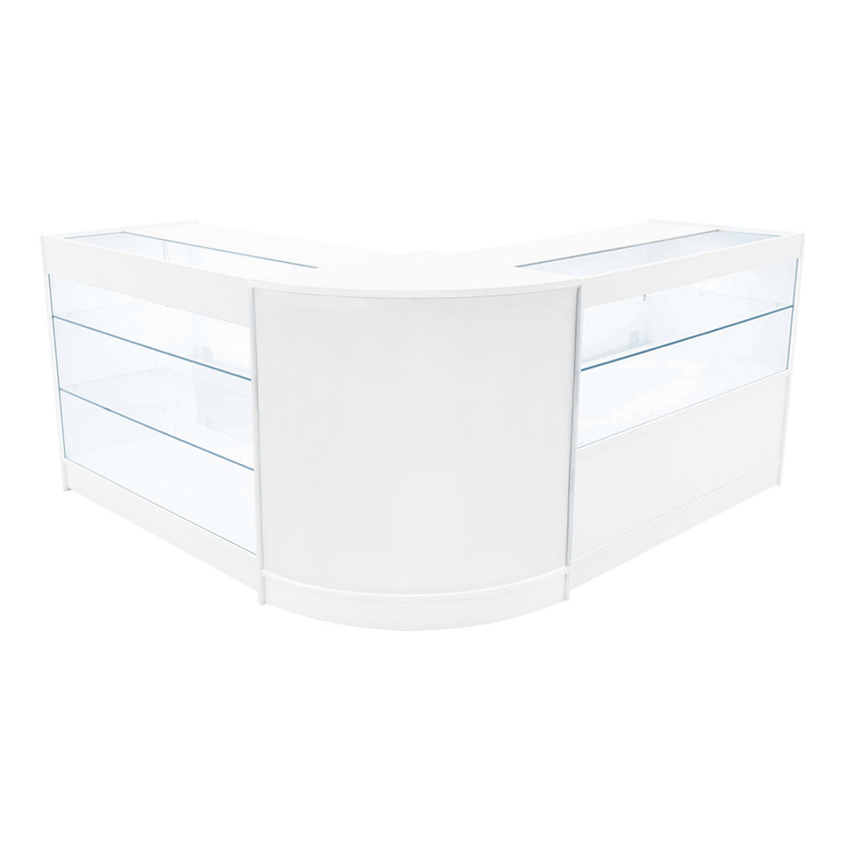 Comptoirs de Vente à LED Ensemble Hera - Blanc CM60, K1200, C1200