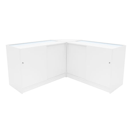 Comptoirs de Vente à LED Ensemble Hera - Blanc CM60, K1200, C1200