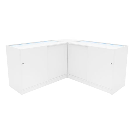 Comptoirs de Vente à LED Ensemble Triton - Blanc CM60, K1200, B1200