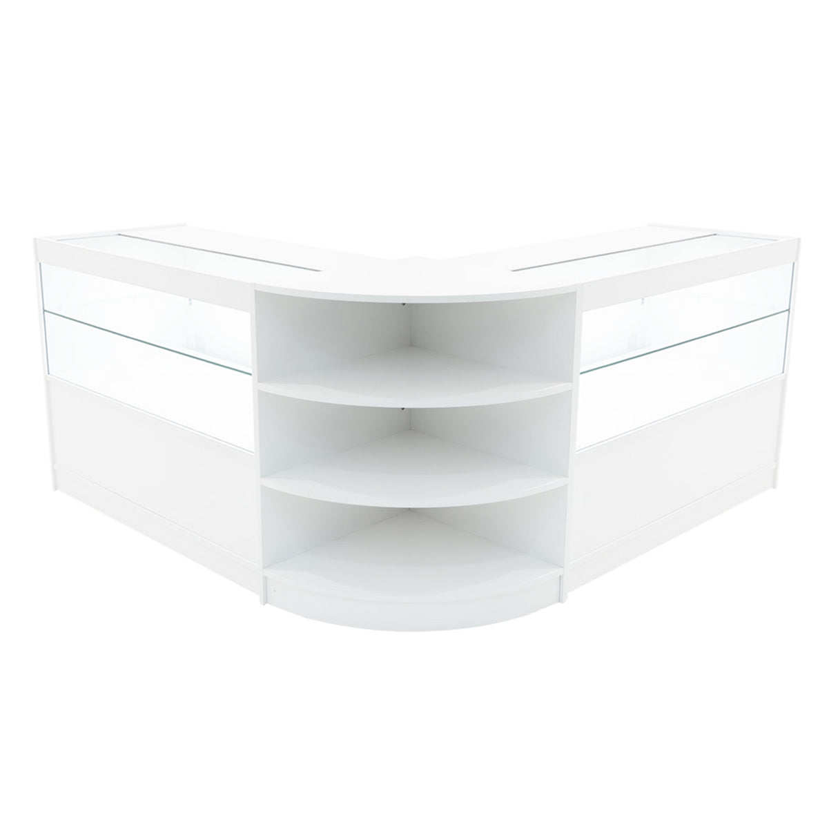 Comptoirs de Vente à LED Ensemble Andromeda - Blanc LM60, 2 x C1200