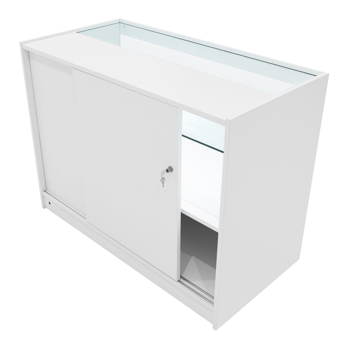 Comptoirs de Vente à LED Ensemble Andromeda - Blanc LM60, 2 x C1200