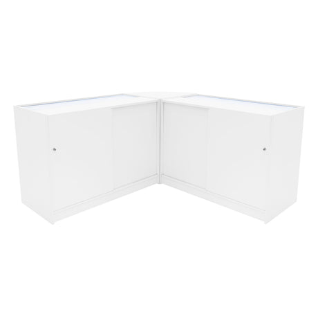 Comptoirs de Vente à LED Ensemble Apollo - Blanc LM60, 2 x K1200