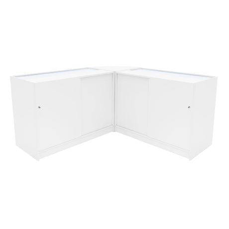 Comptoirs de Vente à LED Ensemble Harmonia - Blanc LM60, B1200, C1200