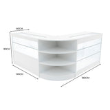 Comptoirs de Vente à LED Ensemble Calliope - Blanc LM60, K1200, C1200