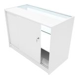 Comptoirs de Vente à LED Ensemble Phoenix - Blanc CM60, 2 x C1200, TB60