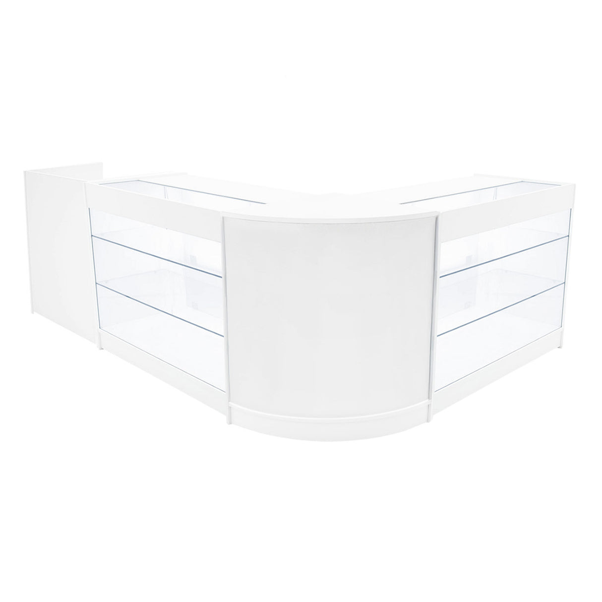 Comptoirs de Vente à LED Ensemble Aries - Blanc CM60, TB60, 2 x K1200