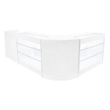 Comptoirs de Vente à LED Ensemble Aries - Blanc CM60, TB60, 2 x K1200