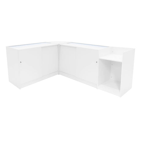 Comptoirs de Vente à LED Ensemble Sagittarius - Blanc LM60, 2 x B1200, TB60