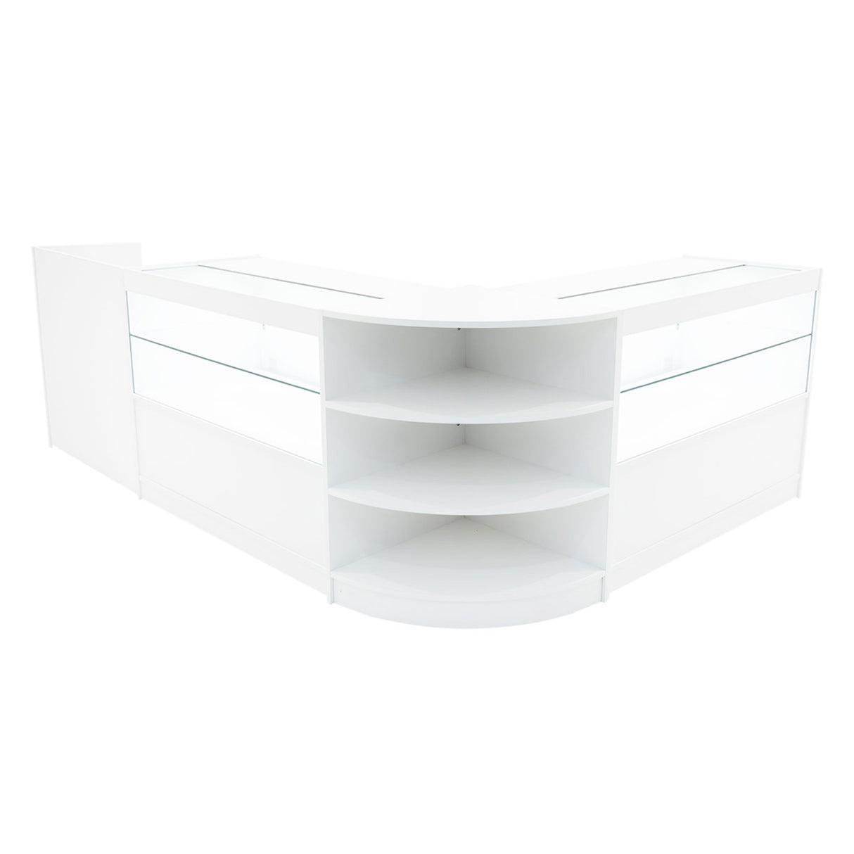 Comptoirs de Vente à LED Ensemble Eclipse - Blanc LM60, 2 x C1200, TB60