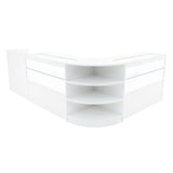 Comptoirs de Vente à LED Ensemble Eclipse - Blanc LM60, 2 x C1200, TB60