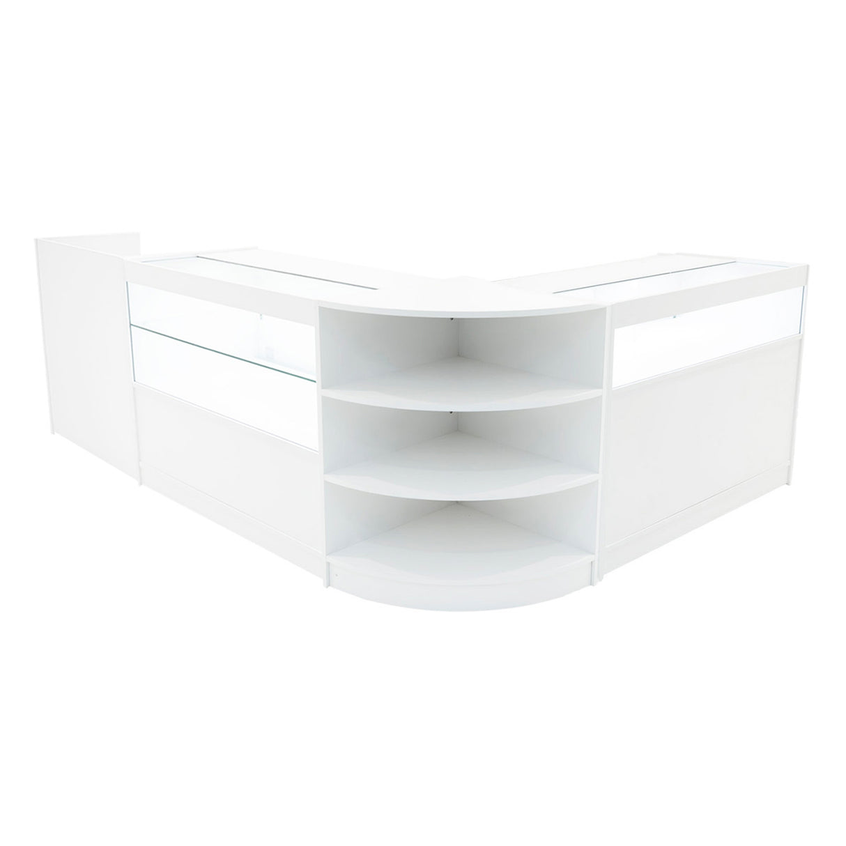 Comptoirs de Vente à LED Ensemble Europa - Blanc LM60, B1200, C1200, TB60