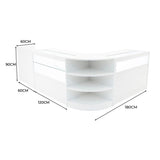 Comptoirs de Vente à LED Ensemble Europa - Blanc LM60, B1200, C1200, TB60