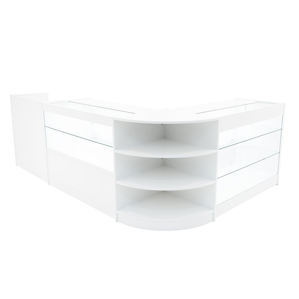Comptoirs de Vente à LED Ensemble Theia - Blanc LM60, K1200, C1200, TB60