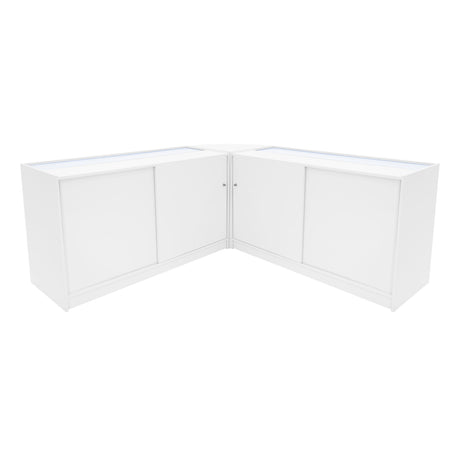 Comptoirs de Vente à LED Ensemble Iris - Blanc CM60, 2 x B1500