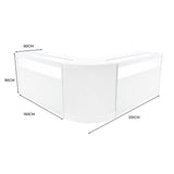 Comptoirs de Vente à LED Ensemble Iris - Blanc CM60, 2 x B1500