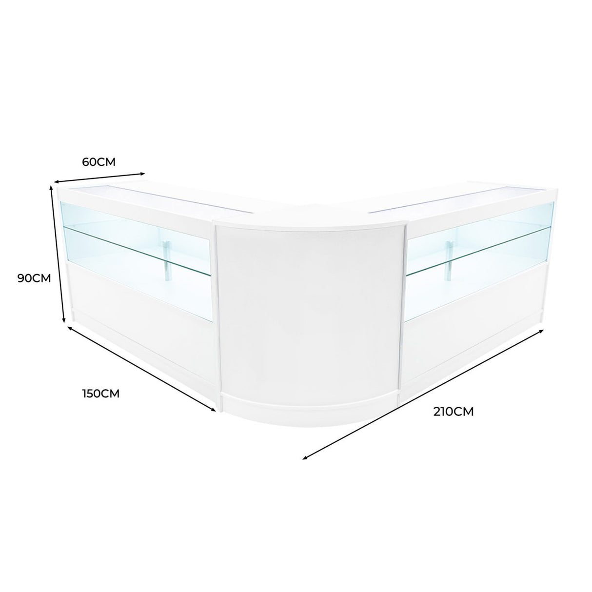 Comptoirs de Vente à LED Ensemble Selene - Selene CM60, 2 x C1500