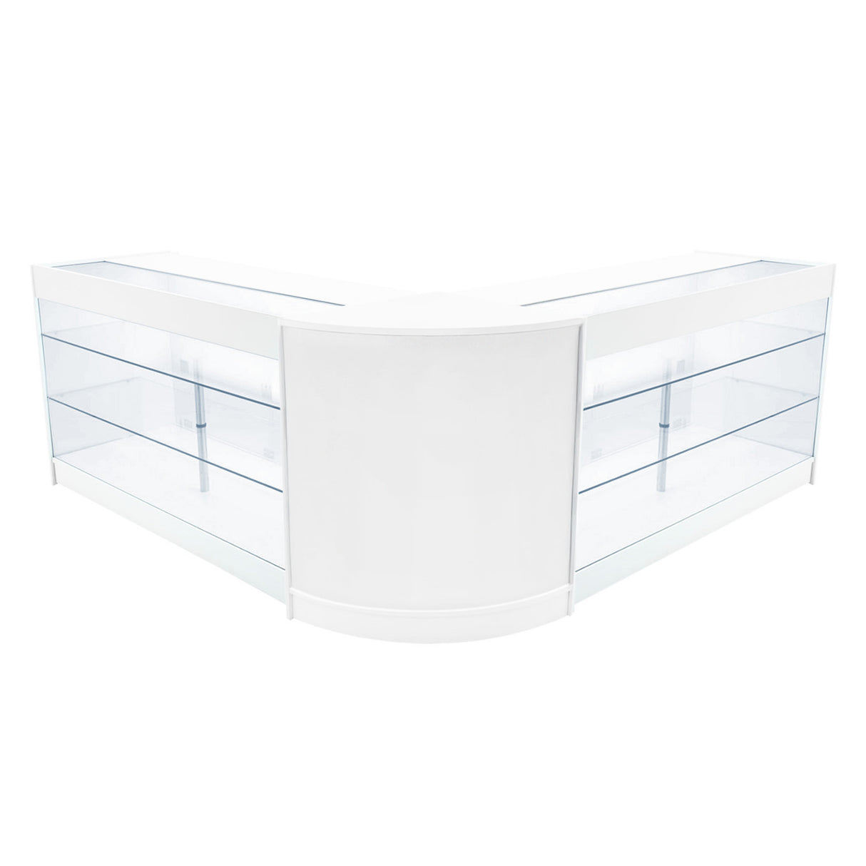 Comptoirs de Vente à LED Ensemble Helios - Blanc CM60, 2 x K1500