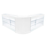 Comptoirs de Vente à LED Ensemble Helios - Blanc CM60, 2 x K1500