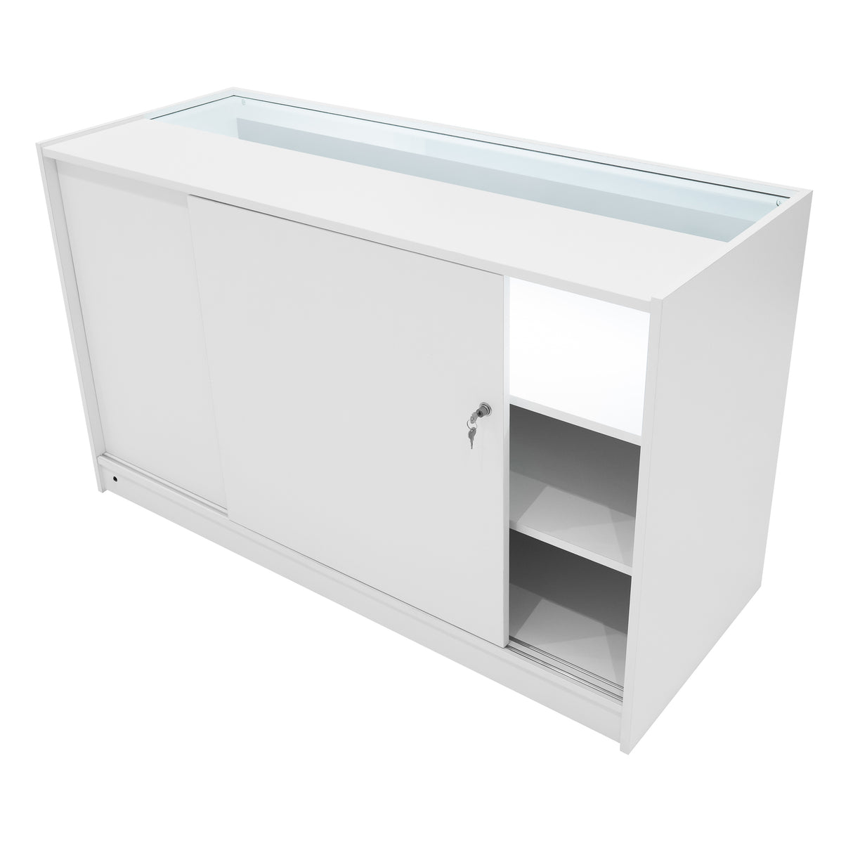 Comptoirs de Vente à LED Ensemble Helios - Blanc CM60, 2 x K1500