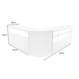 Comptoirs de Vente à LED Ensemble Adonis - Blanc CM60, B1500, C1500