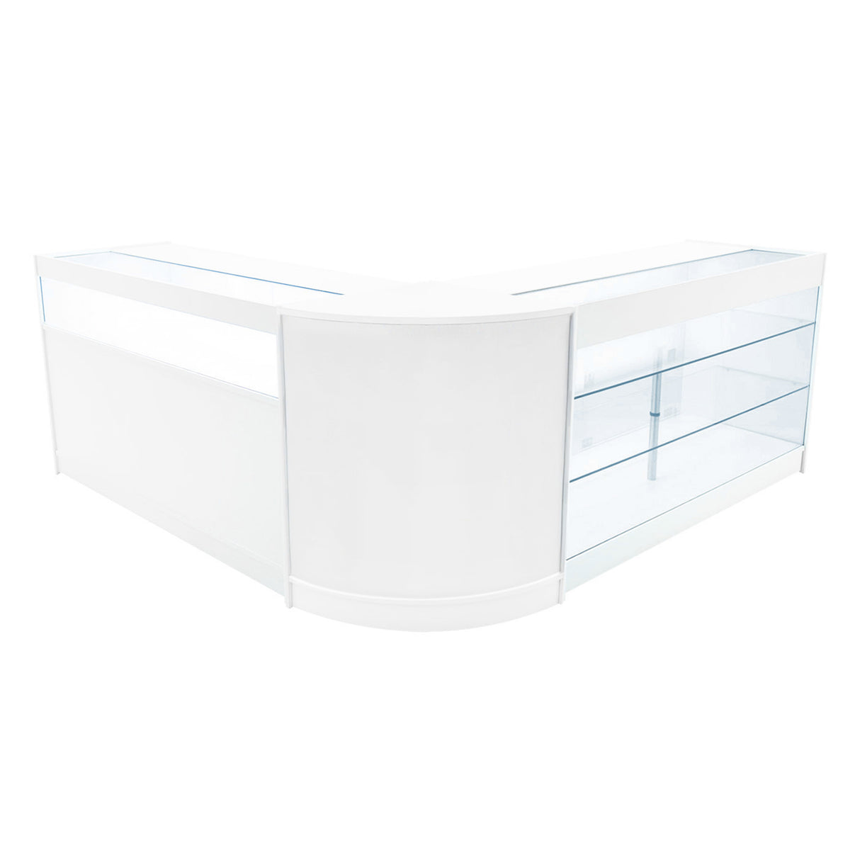 Comptoirs de Vente à LED Ensemble Triton - Blanc CM60, K1500, B1500