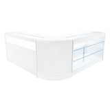 Comptoirs de Vente à LED Ensemble Triton - Blanc CM60, K1500, B1500
