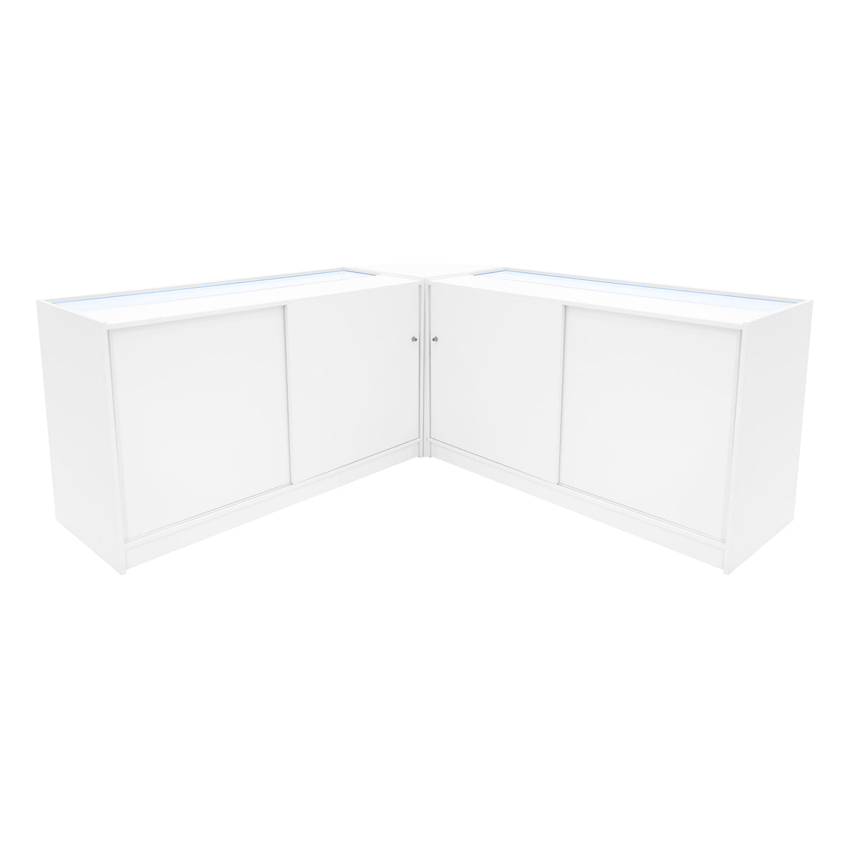 Comptoirs de Vente à LED Ensemble Triton - Blanc CM60, K1500, B1500
