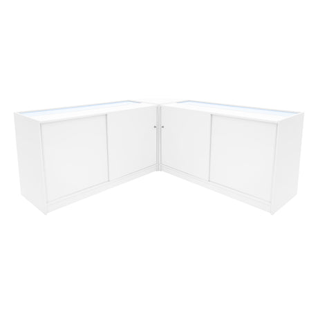 Comptoirs de Vente à LED Ensemble Triton - Blanc CM60, K1500, B1500