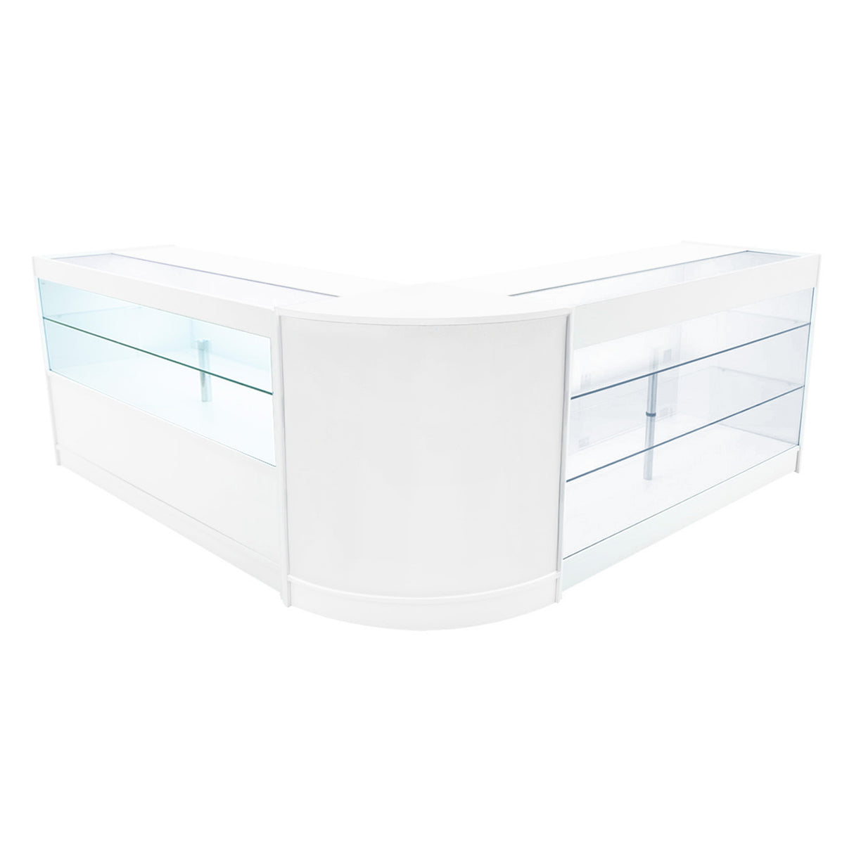 Comptoirs de Vente à LED Ensemble Hera - Blanc CM60, K1500, C1500