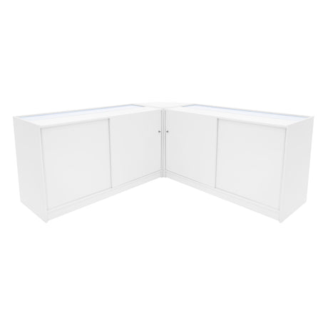 Comptoirs de Vente à LED Ensemble Hera - Blanc CM60, K1500, C1500