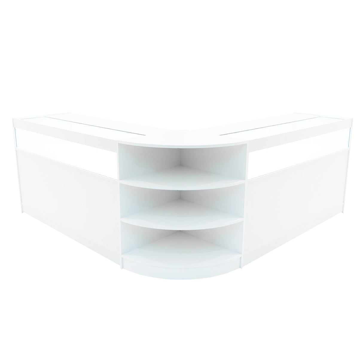 Comptoirs de Vente à LED Ensemble Theseus - Blanc LM60, 2 x B1500
