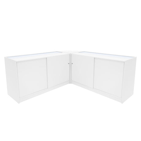 Comptoirs de Vente à LED Ensemble Theseus - Blanc LM60, 2 x B1500