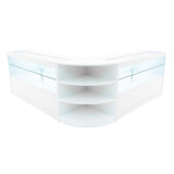 Comptoirs de Vente à LED Ensemble Andromeda - Blanc LM60, 2 x C1500