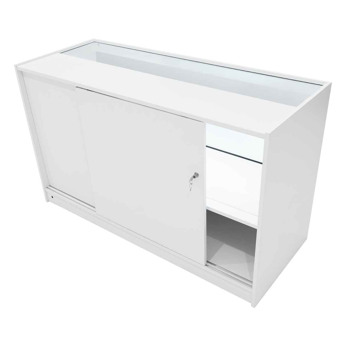 Comptoirs de Vente à LED Ensemble Andromeda - Blanc LM60, 2 x C1500