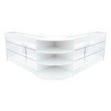 Comptoirs de Vente à LED Ensemble Apollo - Blanc LM60, 2 x K1500
