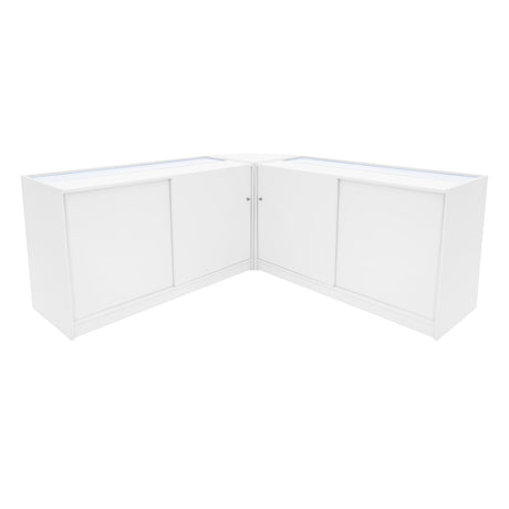 Comptoirs de Vente à LED Ensemble Apollo - Blanc LM60, 2 x K1500